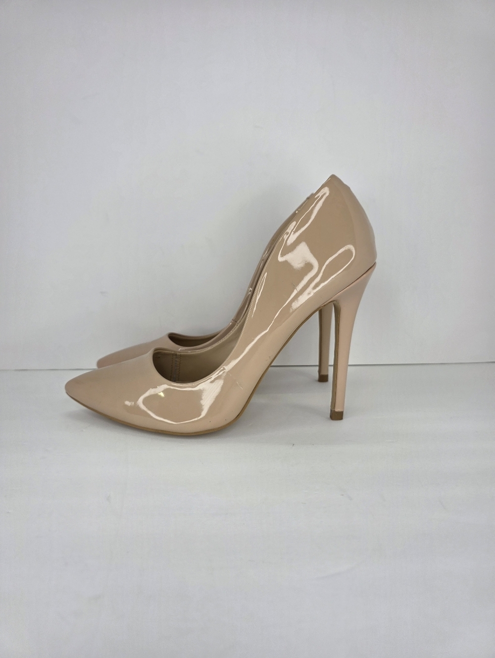 Steve Madden Women’s Klory Stiletto Camel Patent Leather Style Pumps Size 9.5M - Picture 2 of 16